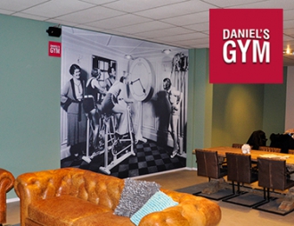 Daniel's Gym - Textielframes + Lichtbak