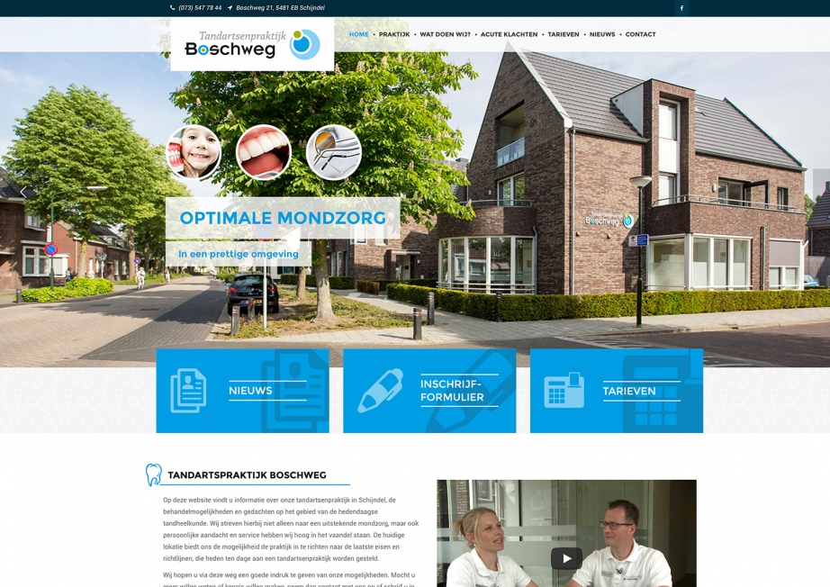 Boschweg Tandartsenpraktijk - Webdesign