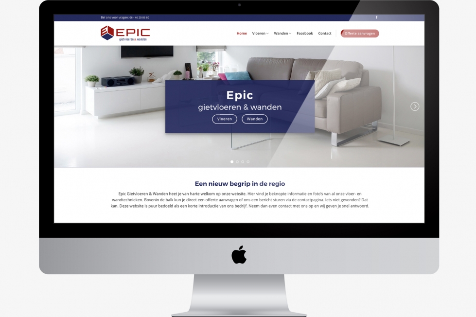 Epic Gietvloeren & Wanden - Webdesign